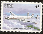 Stamps : Europe : Ireland :  Avión de la TWA - Lockheed Constellation