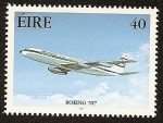 Sellos de Europa - Irlanda -  Avión de Aer Lingus  - Boeing 707