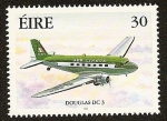 Sellos del Mundo : Europa : Irlanda : Avión de Aer Lingus - Douglas DC 3