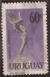 Sellos de America - Uruguay -  Diosa Alada  1959  aéreo 60 cents