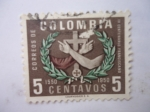Stamps Colombia -  IV Centenario Franciscano 1550-1950.