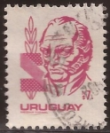 Sellos de America - Uruguay -  General José Artigas  1980  7 nuevo peso