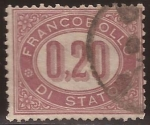 Stamps Europe - Italy -  Francobollo di Stato  1875  0,20 lira