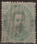 Sellos de Europa - Italia -  Umberto I  1879  5 centesimi