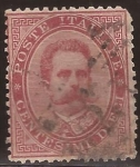 Sellos de Europa - Italia -  Umberto I  1879  10 centesimi