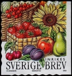 Stamps : Europe : Sweden :  Frutas