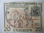 Stamps Colombia -  III Centenario del Colegio Mayor de Nuestra Señora del Rosario-Bogotá 1653-1953 - Capilla y Escudo.