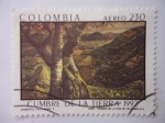 Stamps Colombia -  Cumbre de la Tierra (Oleo de Roberto Palomino).