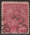 Stamps America - Cuba -  Mapa de Cuba  1914  2 centavos