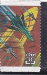 Stamps United States -  aeronautica-naves espaciales