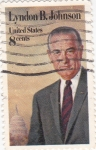 Sellos de America - Estados Unidos -  presidente Lyndon B.Johnson