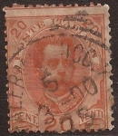 Sellos de Europa - Italia -  Umberto I  1895  20 centesimi