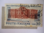 Stamps Italy -  Centenario Unitta D´Italia 1861-1961 - Palazzo Carignano.