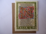 Sellos de Europa - Italia -  Vº Centenario Edición Mantovana  Divina Comedia - Dante Aligeri