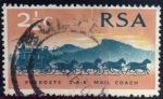 Stamps South Africa -  Coche de correos