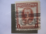 Stamps Philippines -  Manuel Luis Quezon 1878-1944.