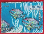Stamps : America : Guatemala :  Pez Loro
