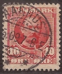 Stamps Europe - Denmark -  Frederik VIII  1907  10 ore danés