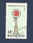 Stamps : Europe : Hungary :  Museo  Közlekedési del Transporte - señal de ferrocarriles