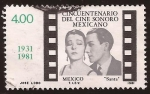Stamps : America : Mexico :  Cincuentenario del Cine Sonoro Mexicano  1981  4 pesos