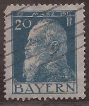 Stamps : Europe : Germany :  Príncipe Regente Luitpold  1911 20 pfennig