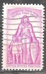 Stamps United States -  honrar a aquellos que ayudaron a luchar contra la poliomielitis.