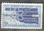 Stamps United States -  50a Aniv de Oklahoma estadidad.