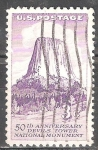 Stamps United States -  50a Aniv de Devils Tower. 
