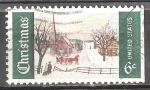 Sellos de America - Estados Unidos -  Navidad. Domingo Invierno en Noruega, Maine (S.Kohl). 