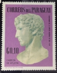 Stamps Paraguay -  Cabeza de atleta