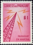 Sellos de America - Paraguay -  Antena de transmisión 