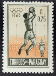 Sellos de America - Paraguay -  Olimpiada 1960 Fútbol 