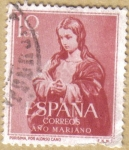 Stamps : Europe : Spain :  La Purisima por ALONSO CANO