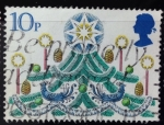 Stamps United Kingdom -  Árbol de Navidad 