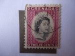 Stamps : America : Grenada :  Reina Elizabeth II - (Antigua Barbuda)