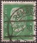 Stamps : Europe : Germany :  Paul von Hinderburg  1928 5 reichspfennig