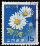 Stamps Japan -  Crisantemo