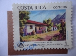 Stamps Costa Rica -  Año Internacional de la Vivienda - Fauto Pacheco 1899-1966