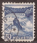 Stamps Switzerland -  Rheinfall en Schaffhausen  1936 30 cents