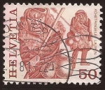 Sellos de Europa - Suiza -  Achetringele, Laupen  1977 50 cents