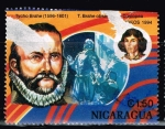 Stamps : America : Nicaragua :  TYCHO BRAHE   OBSERVANDO CASIOPEA