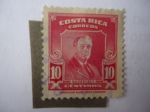 Stamps Costa Rica -  Theodore Roosevelt (1858-1919), 26th president 1901/09.