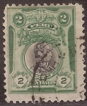 Stamps Peru -  Simón Bolívar  1918 2 centavos