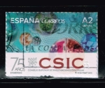 Stamps : Europe : Spain :  EFEMERIDES.  75 ANIVER. DEL CSIC  CONSEJO SUPERIOR DE INVESTIGACIONES CIENTIFICAS