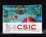 Stamps : Europe : Spain :  EFEMERIDES.  75 ANIVER. DEL CSIC  CONSEJO SUPERIOR DE INVESTIGACIONES CIENTIFICAS