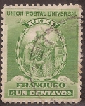Stamps Peru -  Manco Capac  1898 1 centavo