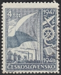 Stamps Czechoslovakia -  442 - Serie Esfuerzo de Reconstrcción 