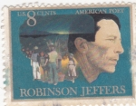 Stamps United States -  Robinson Jeffers-poeta