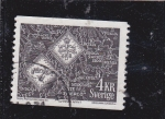 Stamps Sweden -  mapa