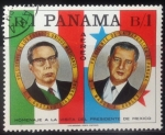 Stamps Panama -  Visita presidente de México 